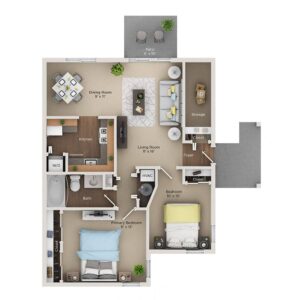 2 bedroom apartment for rent