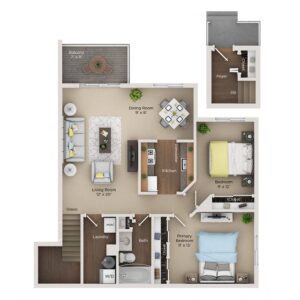 2 bedroom apartment for rent