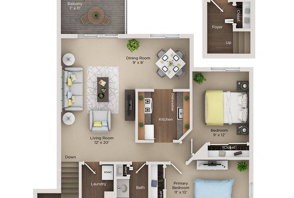 2 bedroom apartment for rent