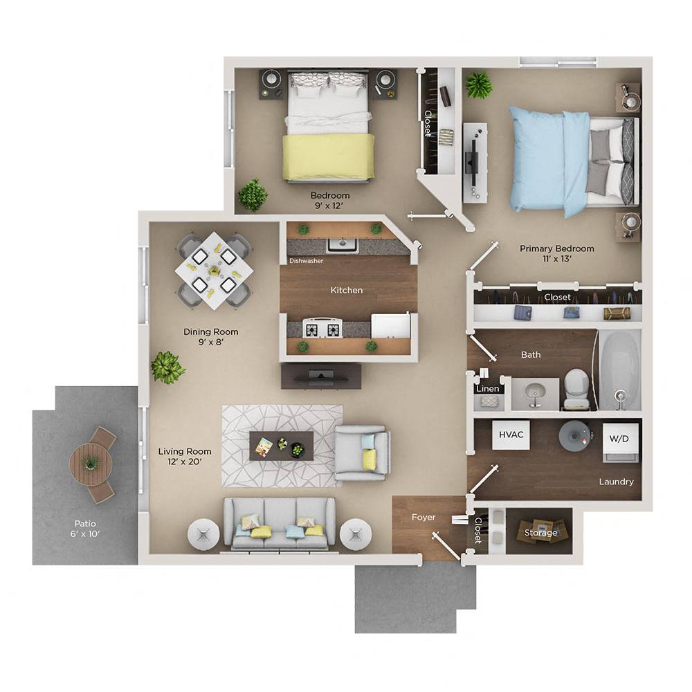 2 bedroom apartment for rent