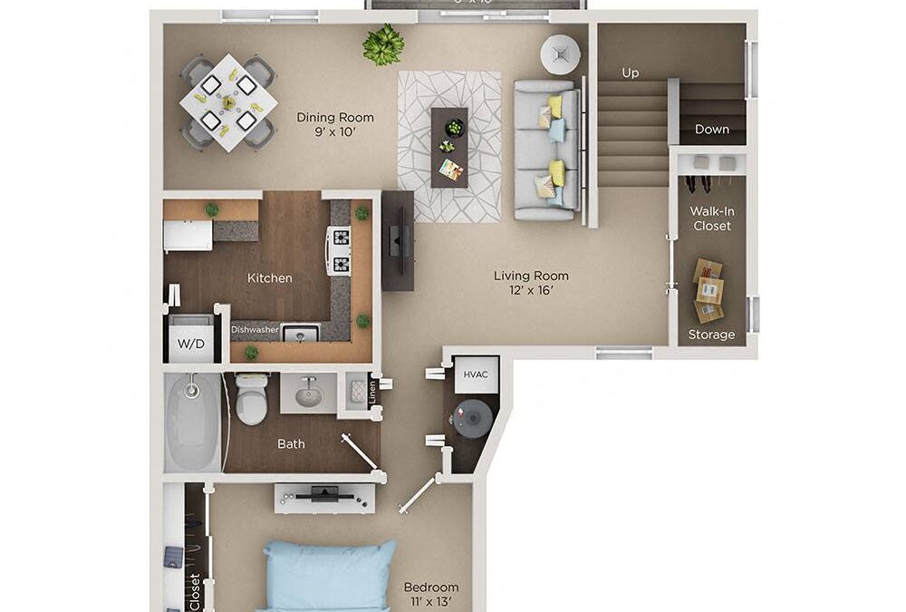 A2 1 Bedroom Apartment