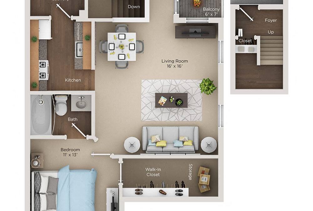 A1 1 Bedroom Apartment